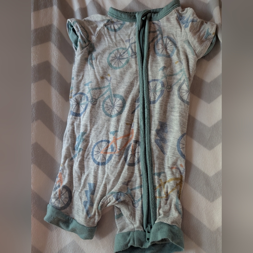 EUC Little Sleepies Bicycle Shortie PJs